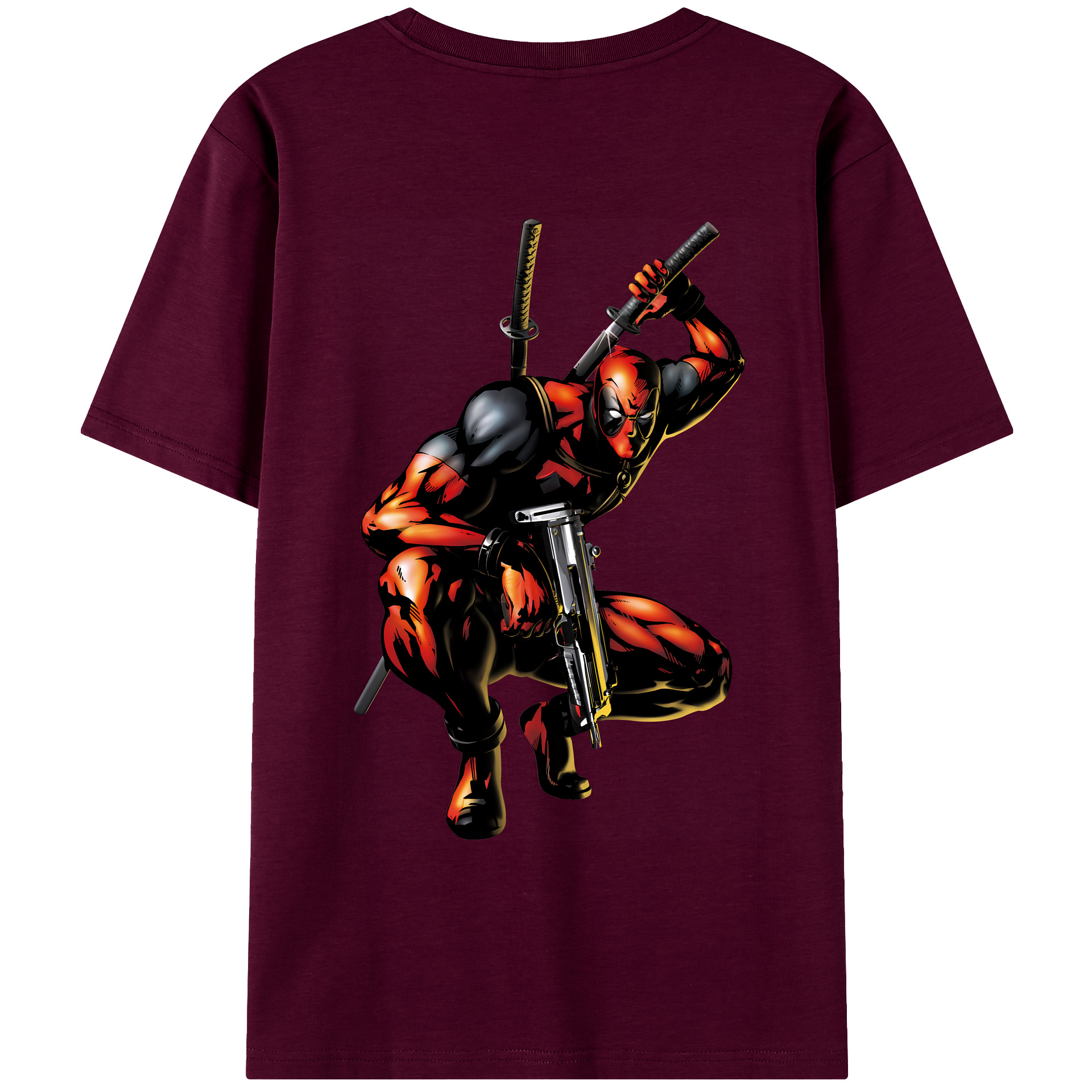（画像用） Deadpool デッドプール レディース半袖Tシャツ(バックプリント)